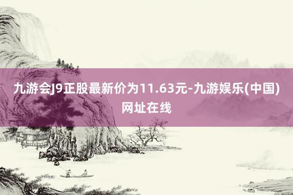 九游会J9正股最新价为11.63元-九游娱乐(中国)网址在线