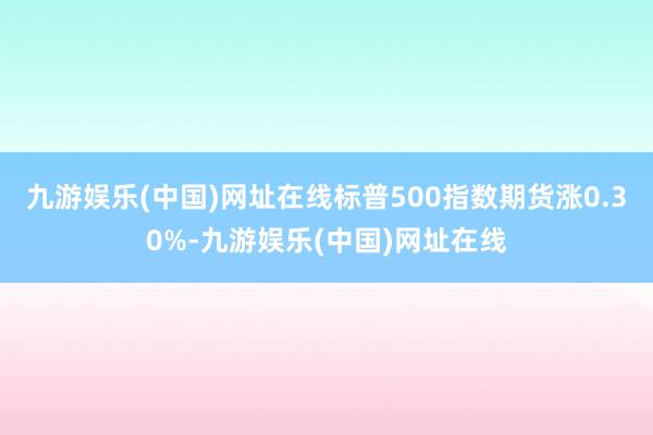 九游娱乐(中国)网址在线标普500指数期货涨0.30%-九游娱乐(中国)网址在线