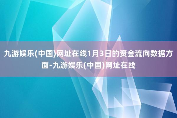 九游娱乐(中国)网址在线1月3日的资金流向数据方面-九游娱乐(中国)网址在线