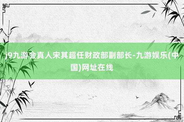 j9九游会真人宋其超任财政部副部长-九游娱乐(中国)网址在线